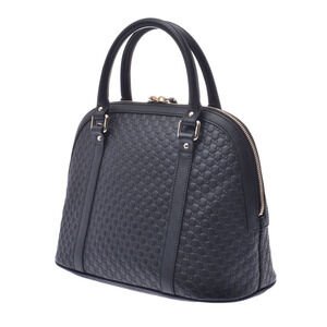 Gucci dome ssima leather bag black